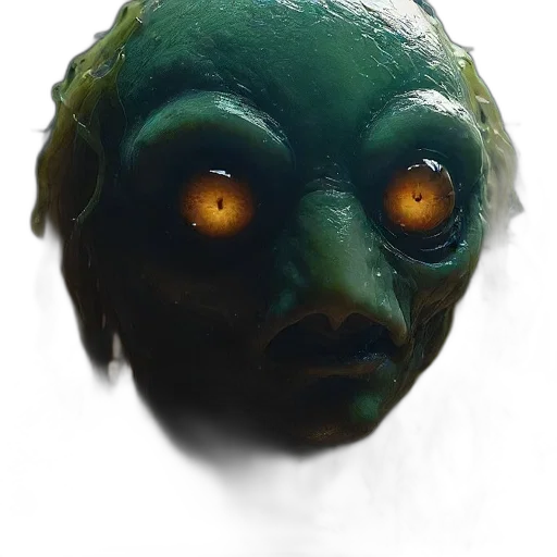 mask, creature, face, staff, concept art, 3d render, fantasy art, photorealistic transparent PNG cut-out