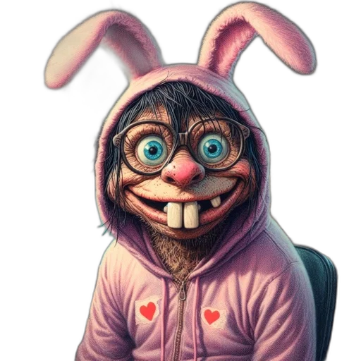 mask, face, jacket, animal, 3d render, concept art, pixel art, cartoon transparent PNG cut-out