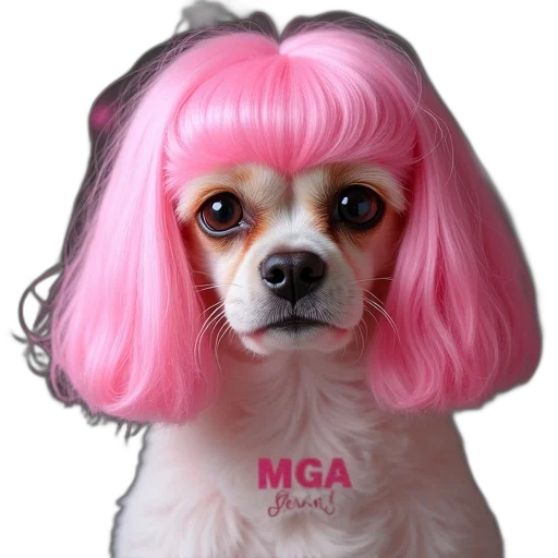 animal, creature, hair, crown, photorealistic, dog, business, card transparent PNG cut-out