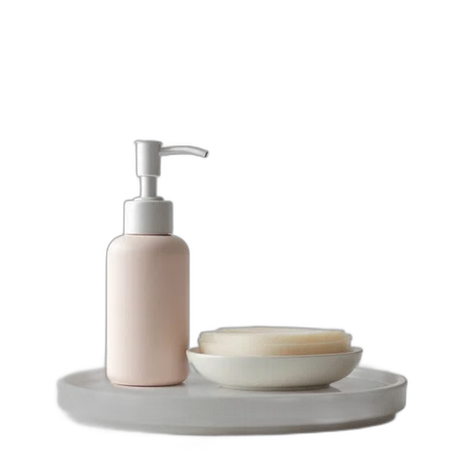 pastel, plastic, soap, dispenser transparent PNG cut-out