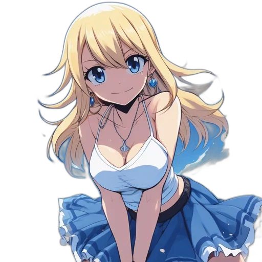 dress, flower, staff, robot, anime, cartoon, pixel art, concept art transparent PNG cut-out