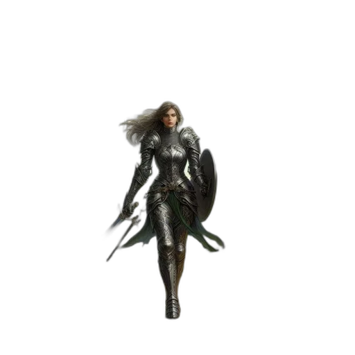 hair, weapon, staff, sword, concept art, 3d render, fantasy art, comic book art transparent PNG cut-out
