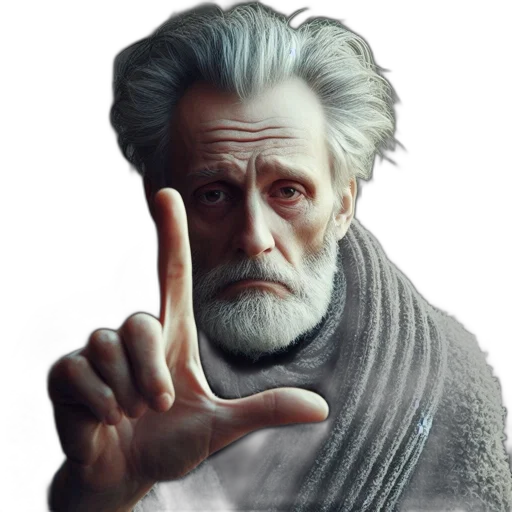 face, concept art, 3d render, photorealistic, pixel art, elderly, man, silver transparent PNG cut-out
