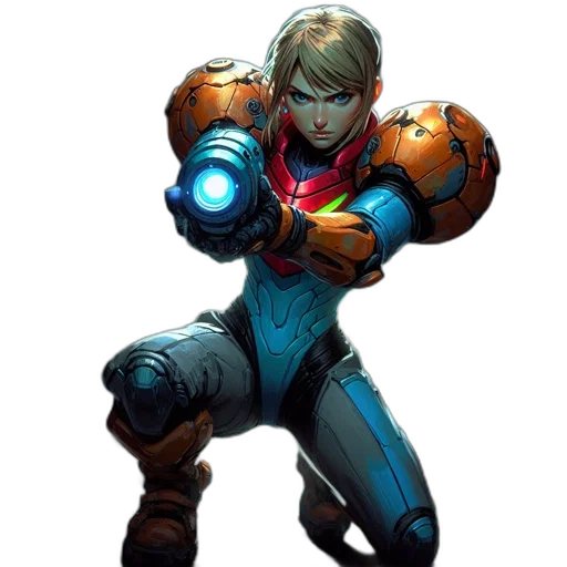 robot, weapon, staff, jacket, concept art, comic book art, pixel art, cyberpunk transparent PNG cut-out