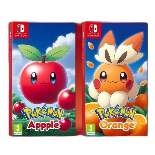 food, concept art, 3d render, two, nintendo, switch, games, displayed transparent PNG cut-out