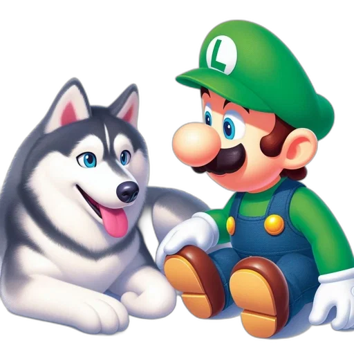 animal, concept art, pixel art, 3d render, photorealistic, monochrome, green, two transparent PNG cut-out