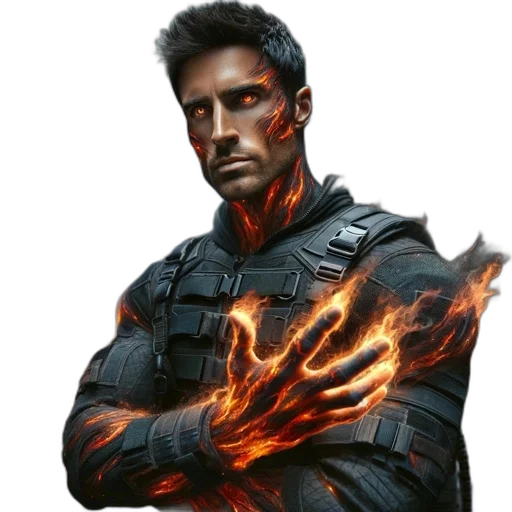 jacket, face, dragon, staff, concept art, comic book art, fantasy art, photorealistic transparent PNG cut-out