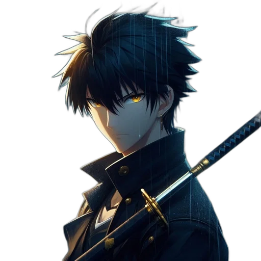 staff, weapon, sword, mask, anime, concept art, pixel art, cartoon transparent PNG cut-out