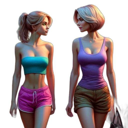 concept art, 3d render, fantasy art, comic book art, neon, pastel, colorful, blue transparent PNG cut-out