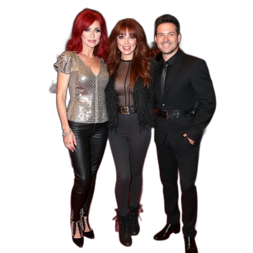 sharon, osbourne, robinni, shannon, lewis, osmonds, pose, red transparent PNG cut-out