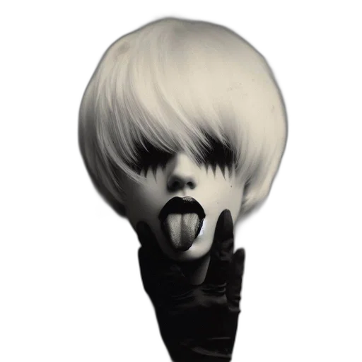 hair, mask, face, creature, photorealistic, 3d render, concept art, fantasy art transparent PNG cut-out