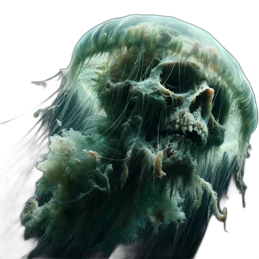mask, creature, face, hair, concept art, photorealistic, 3d render, fantasy art transparent PNG cut-out