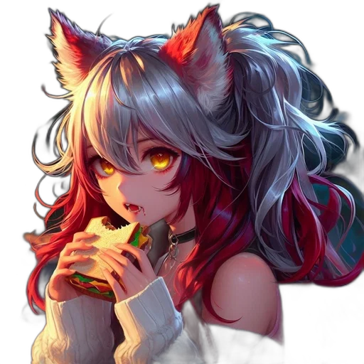 food, creature, animal, staff, anime, pixel art, fantasy art, concept art transparent PNG cut-out
