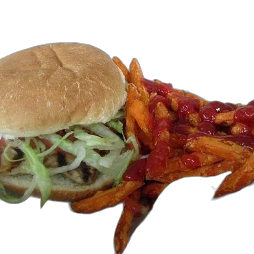 food, crown, creature, animal, photorealistic, 3d render, delicious, burger transparent PNG cut-out