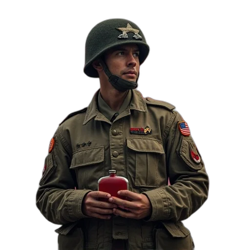 jacket, hat, staff, face, concept art, photorealistic, oil painting, pixel art transparent PNG cut-out