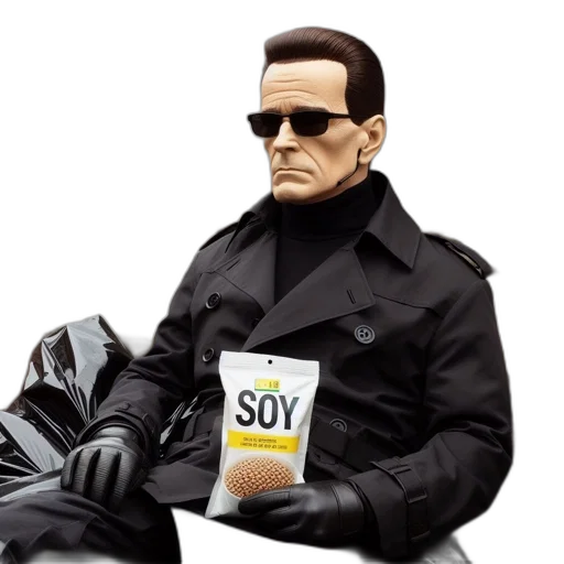 jacket, robot, 3d render, concept art, comic book art, cyberpunk, individual, wearing transparent PNG cut-out
