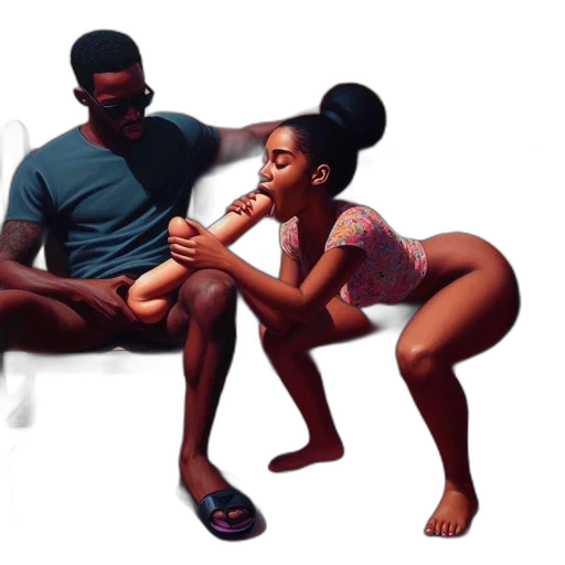 concept art, photorealistic, pixel art, oil painting, fire, neon lights, underwater, couple transparent PNG cut-out