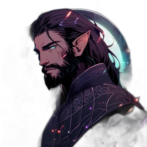 staff, face, dragon, fantasy art, concept art, pixel art, comic book art, dark transparent PNG cut-out
