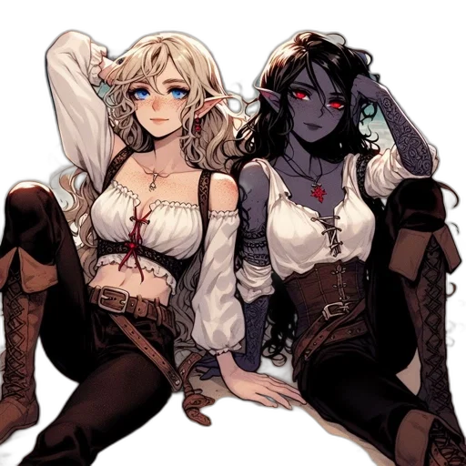 fantasy art, concept art, comic book art, pixel art transparent PNG cut-out
