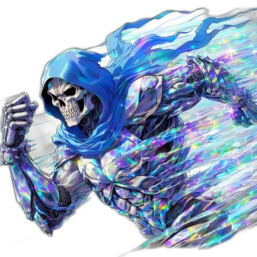 mask, creature, jacket, robot, concept art, comic book art, fantasy art, pixel art transparent PNG cut-out