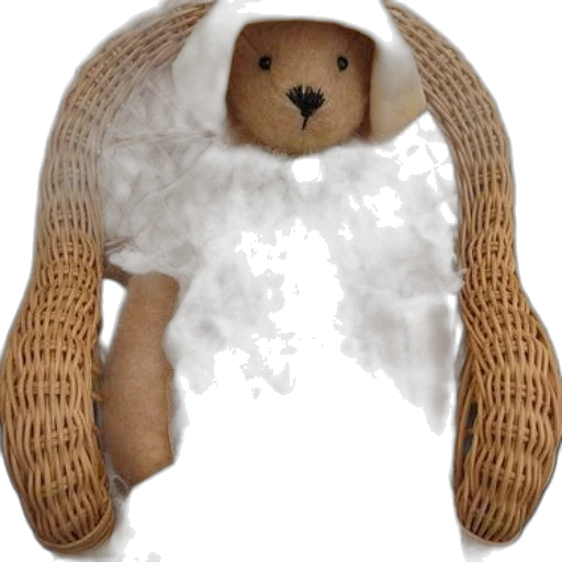 hat, snow, teddy, bear, dressed, lace, outfit, sits transparent PNG cut-out