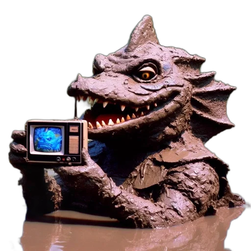 dragon, creature, robot, animal, concept art, pixel art, 3d render, vaporwave transparent PNG cut-out