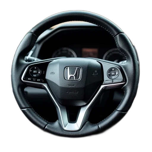 car, 3d render, photorealistic, steering, wheel, cover, made, out transparent PNG cut-out