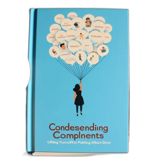 image, displays, person, holding, book, called, condescing, compliments transparent PNG cut-out
