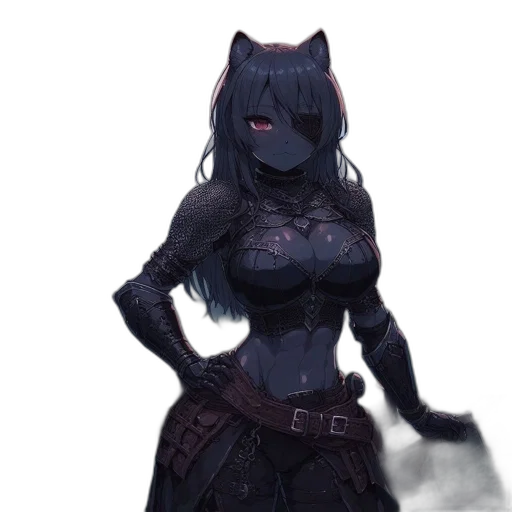 mask, dress, creature, staff, fantasy art, concept art, pixel art, cyberpunk transparent PNG cut-out