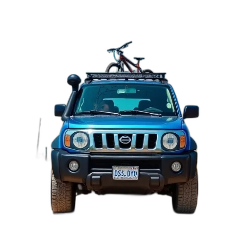 car, animal, robot, weapon, 3d render, concept art, blue, suv transparent PNG cut-out
