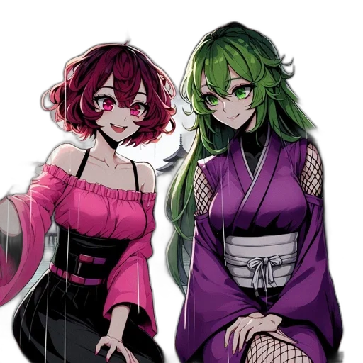 concept art, pixel art, anime, cyberpunk transparent PNG cut-out