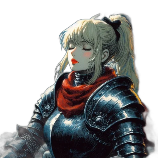 mask, sword, weapon, face, concept art, fantasy art, anime, pixel art transparent PNG cut-out