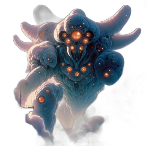 creature, mask, robot, concept art, fantasy art, pixel art, comic book art, outer space transparent PNG cut-out