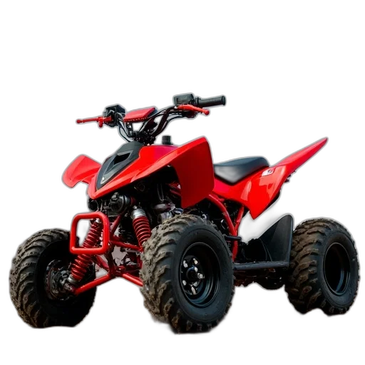 3d render, 250cc, atv, quad transparent PNG cut-out