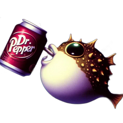 food, bottle, creature, animal, concept art, vaporwave, 3d render, pixel art transparent PNG cut-out