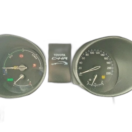 image, shows, dashboard, toyota, c-hr, featuring, speedometer, tachometer transparent PNG cut-out