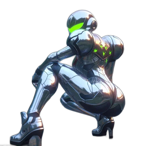 robot, weapon, creature, mask, concept art, cyberpunk, 3d render, pixel art transparent PNG cut-out