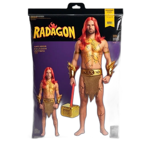 weapon, concept art, 3d render, comic book art, fantasy art, packaged, radagon, costume transparent PNG cut-out