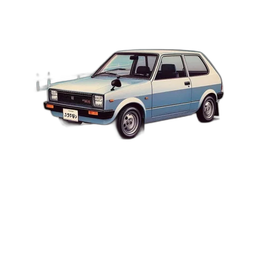 car, photorealistic, vaporwave, concept art, 3d render, depicts, retro, japanese transparent PNG cut-out