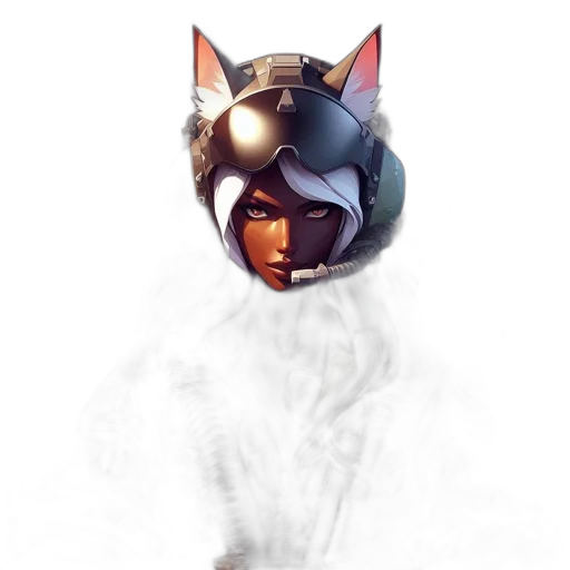 mask, face, robot, staff, concept art, fantasy art, photorealistic, anime transparent PNG cut-out