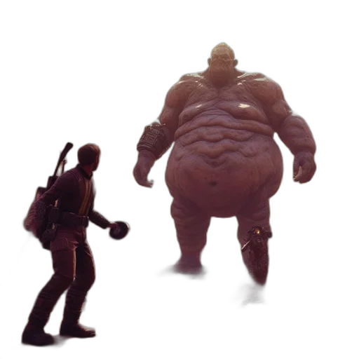 creature, robot, food, animal, concept art, 3d render, outer space, autumnal transparent PNG cut-out