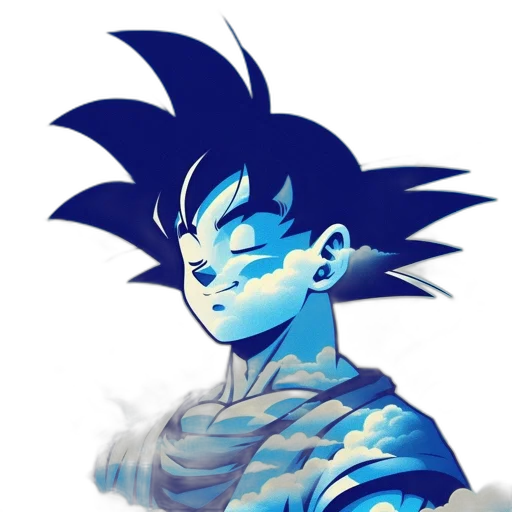 staff, face, concept art, pixel art, anime, comic book art, blue, dark transparent PNG cut-out