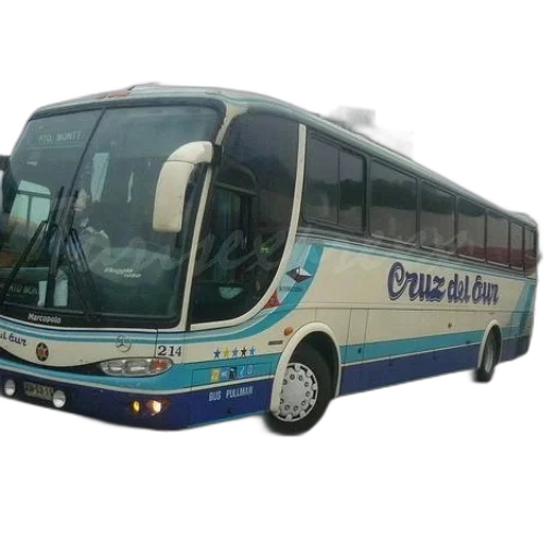 staff, 3d render, photorealistic, white, blue, bus, words, cruz transparent PNG cut-out