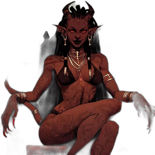 creature, jewelry, concept art, fantasy art, comic book art, pixel art, dark, red transparent PNG cut-out