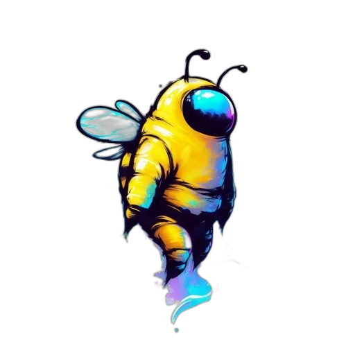 creature, robot, animal, pixel art, concept art, 3d render, fantasy art, golden transparent PNG cut-out