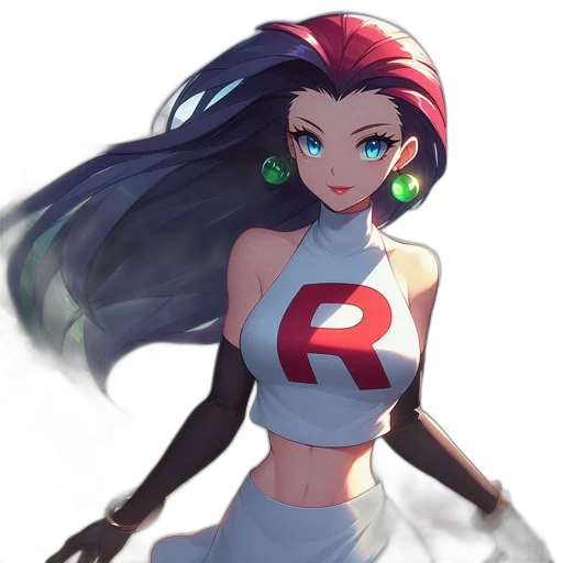 dress, robot, staff, weapon, anime, concept art, fantasy art, pixel art transparent PNG cut-out