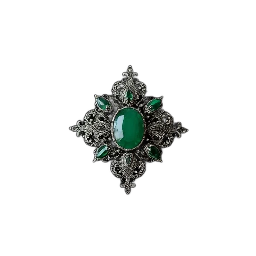 jewelry, crown, staff, green, black, top, decorative, silver transparent PNG cut-out