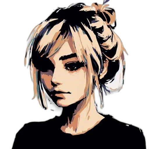 face, staff, hair, mask, pixel art, anime, concept art, cartoon transparent PNG cut-out