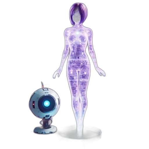 robot, jewelry, creature, concept art, 3d render, vaporwave, cyberpunk, outer space transparent PNG cut-out