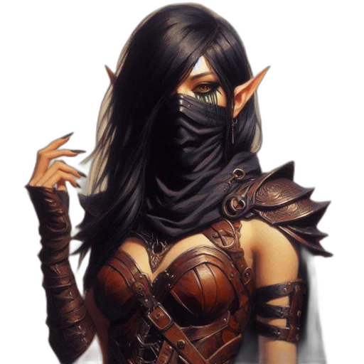 mask, face, staff, fantasy art, concept art, pixel art, comic book art, dark transparent PNG cut-out